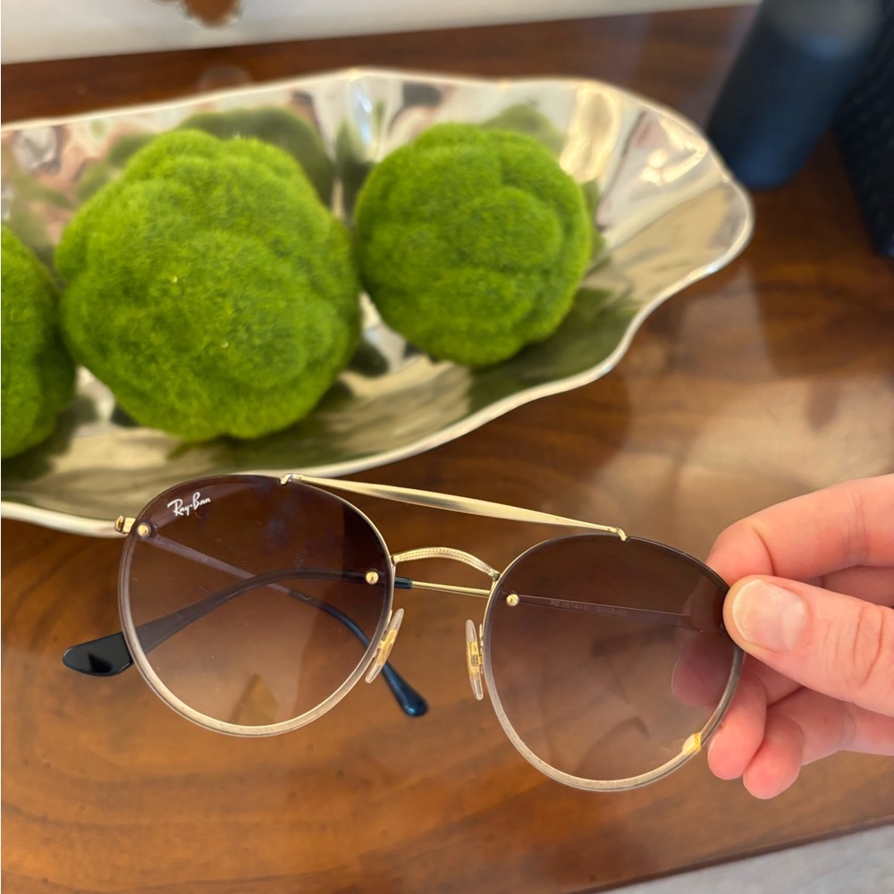 Ray-Ban Gold Frame with Brown Lenses